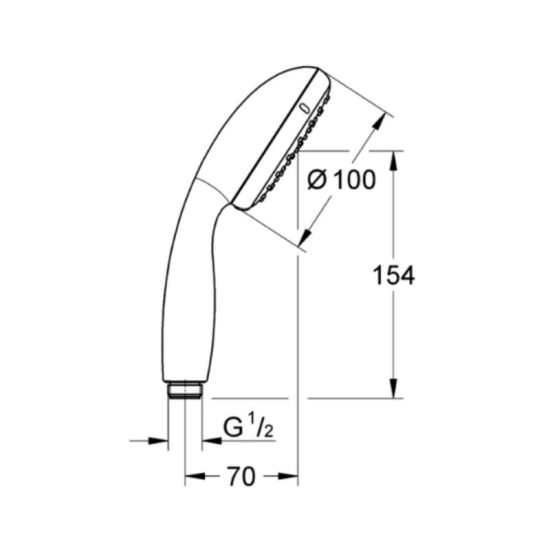 מזלף שני מצבים Grohe 26161003 גרואה