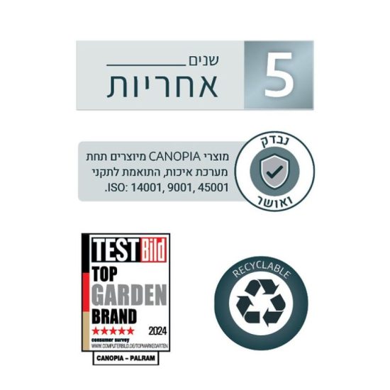 חממה ביתית 2.4x4.8 ESSENCE מבית פלרם - Canopia