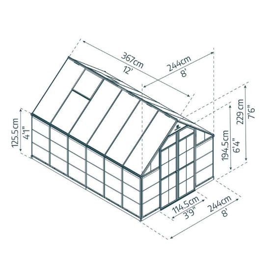 חממה ביתית 2.4x3.7 BALANCE מבית פלרם - Canopia