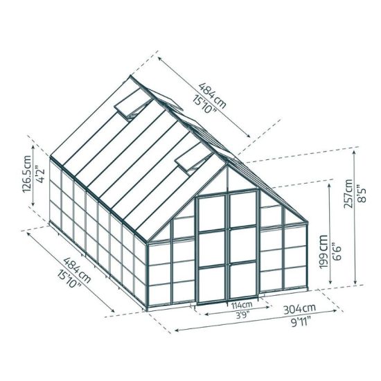 חממה ביתית 3X4.9 BALANCE מבית פלרם - Canopia