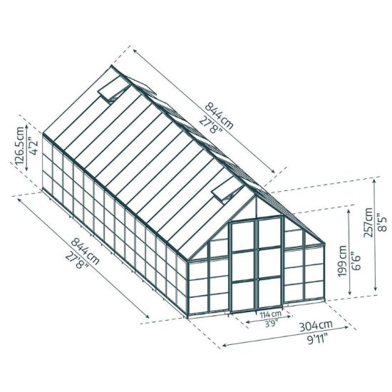 חממה ביתית 3x8.5 BALANCE מבית פלרם - Canopia