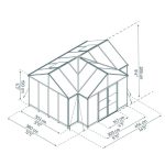 חממת לייף סטייל Triomphe שחור 4.5x3.8 מבית פלרם - Canopia