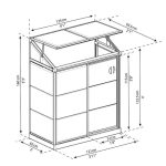 חממה ביתית 0.6x1.3 LEAN TO מבית פלרם - Canopia