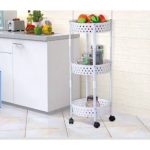 עגלת ירקות מעוצבת עגולה 34*35*88
