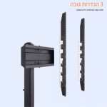 מתקן תליה לטלוויזיה עד 70" זכוכית STA-6