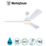 מאוורר תקרה 52" CCT-28W+שלט לבן OCEAN