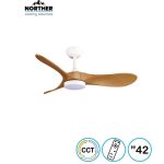 מאוורר תקרה 42" CCT-24W+שלט לבן עץ YORK