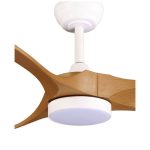 מאוורר תקרה 42" CCT-24W+שלט לבן עץ YORK