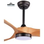 מאוורר תקרה 42" CCT-24W+שלט שחור עץ YORK