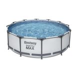 בריכת אפורה צינורות 305X76 +משאבה 330 גלון MAX