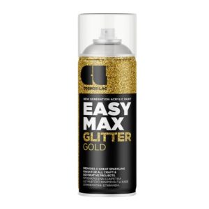 Cosmos Lac Easy Max | קוסמוס לק איזי מקס, הספריי האולטימטיבי – גליטר - זהב - 400 מ"ל