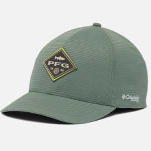 כובע מצחייה | PFG Island Angler Stretch Fit Ball Cap Cypress