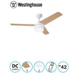מאוורר תקרה 42" דגם  DC TALIA כולל שלט + תאורה 28W CCT לבן