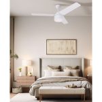 מאוורר תקרה 42" דגם  DC TALIA כולל שלט + תאורה 28W CCT לבן