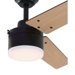 מאוורר תקרה 42" דגם DC TALIA כולל שלט+תאורה 28W CCT שחור