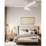 מאוורר תקרה 42" דגם DC TALIA כולל שלט+תאורה + WIFI 28W CCT לבן