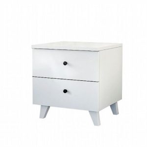 זוג שידות לילה דגם רוז  565 לבן Twins Design
