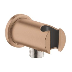 נקודת מים עגולה + מתלה RAINSHOWER זהב אדום מוברש גרואה