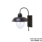 רנסנס קיר קצר לגינה שחור