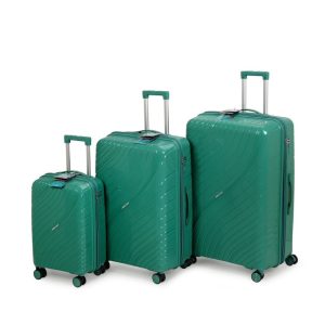 סט3מזוודות קשיחות 20/ 28/32 ירוק מנטה Travel Club