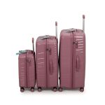 סט 3 מזוודות קשיחות 20/ 28/32 רוז גולד Travel Club