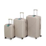 סט 3 מזוודות קשיחות 20/ 28/32 שמפניה Travel Club