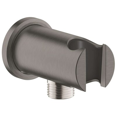 נקודת מים עגולה + מתלה RAINSHOWER גרפיט מוברש גרואה