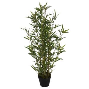 עציץ נוי עץ במבוק בעציץ פלסטיק 40X40X90 ס"מ